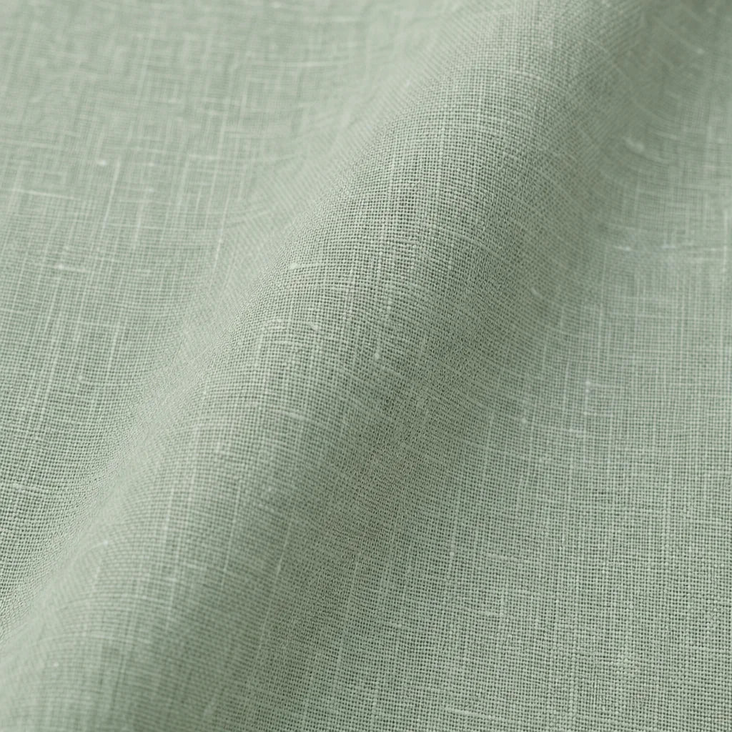 Cortina Lino Boton Ancestral Verde Neutrales