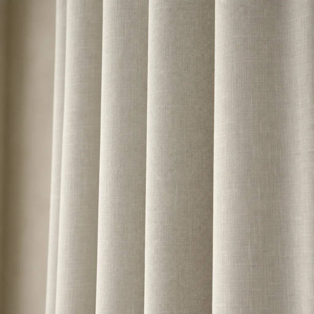 Cortina Lino Boton Ancestral Blanco Neutrales