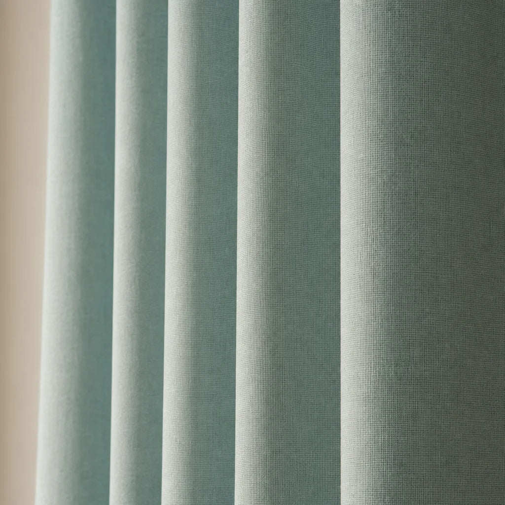 Cortina Ramia Boton Ancestral Verde Clasica