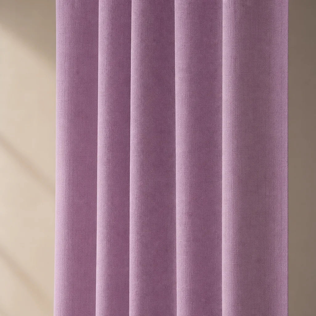 Cortina Ramia Boton Ancestral Morado Clasica