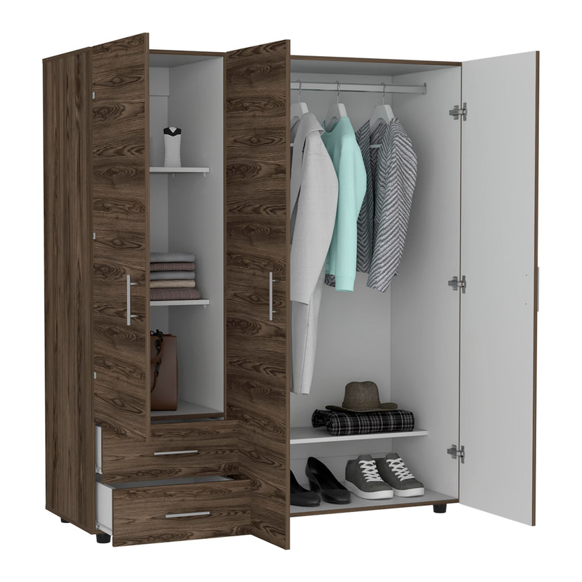 Closet Dassel 161 X 140 X 51 Rta Milan + Blanco