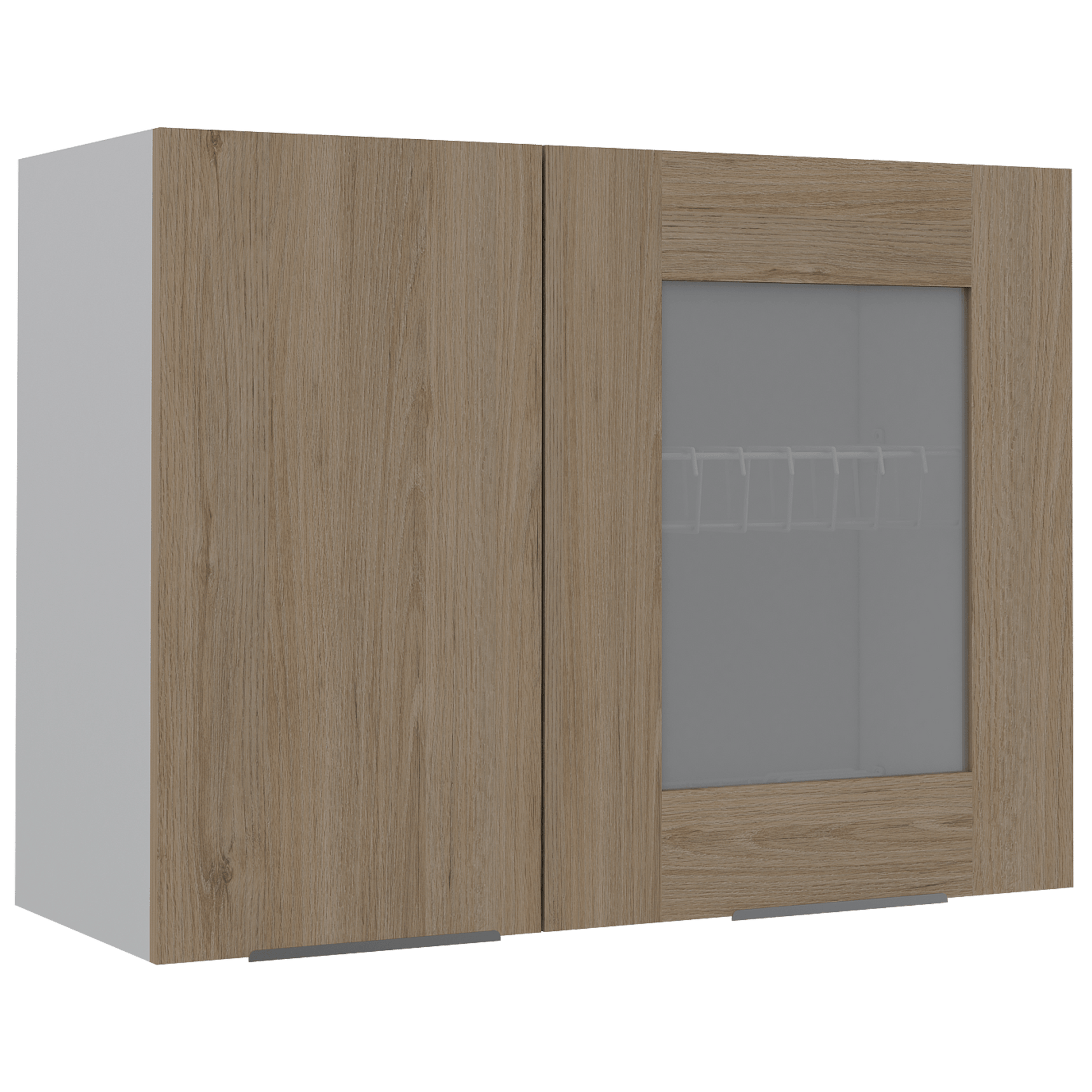Mueble Superior Cocina Forte Rta Blanco + Rovere