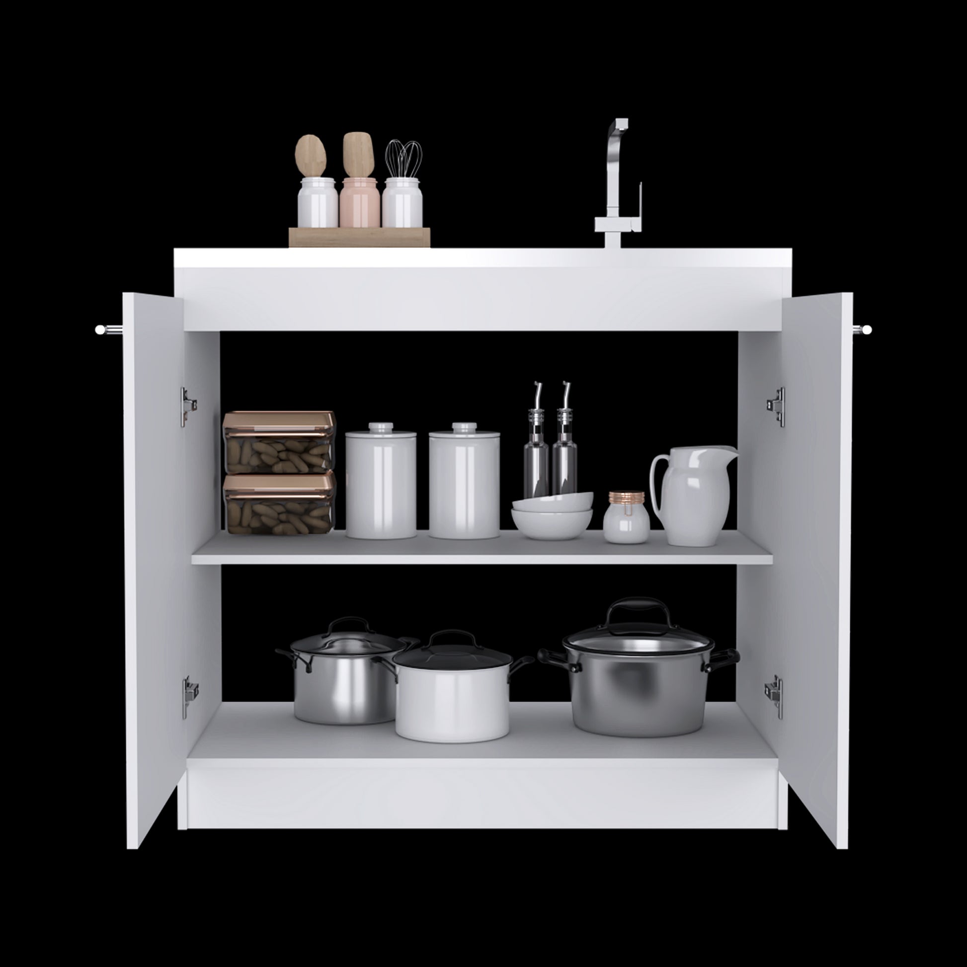 Mueble Inferior De Baño Mancheter Rta Blanco
