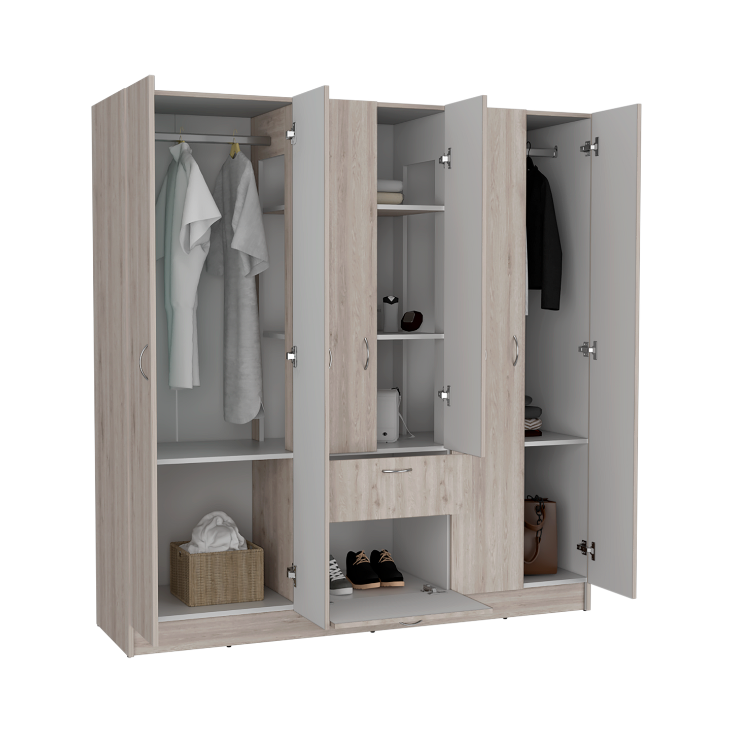 Closet Mitu 2.0 160 Rta Bardolino + Blanco