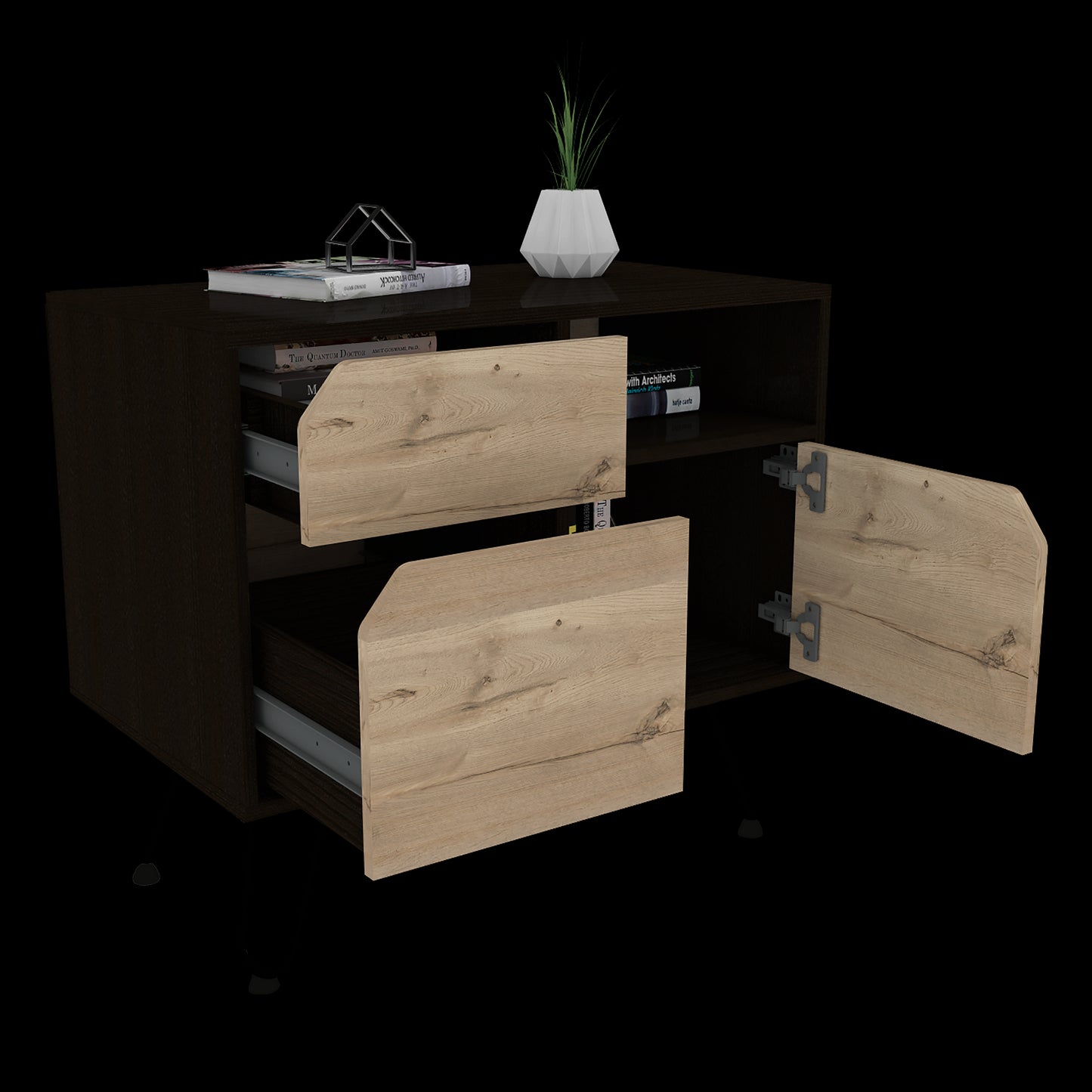 Archivador Stamford Rta Duna + Wengue