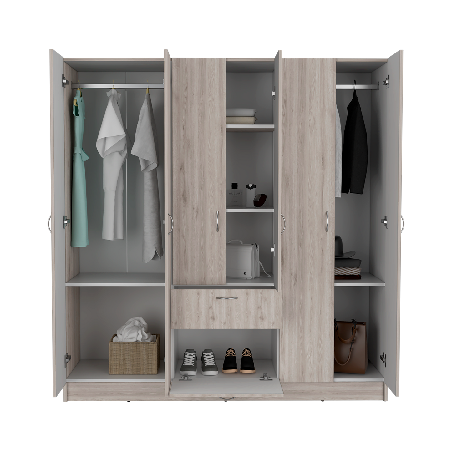 Closet Mitu 2.0 160 Rta Bardolino + Blanco