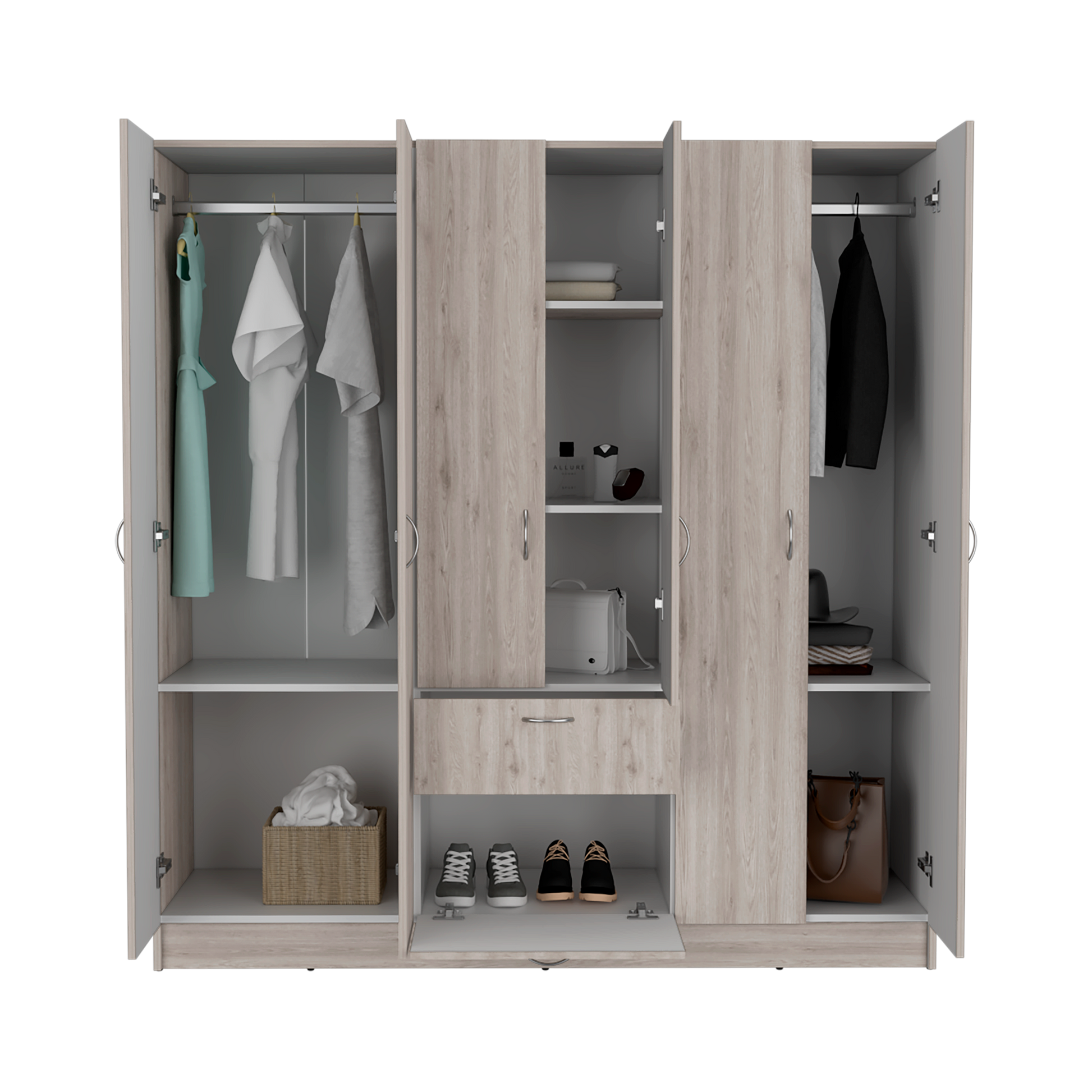 Closet Mitu 2.0 160 Rta Bardolino + Blanco