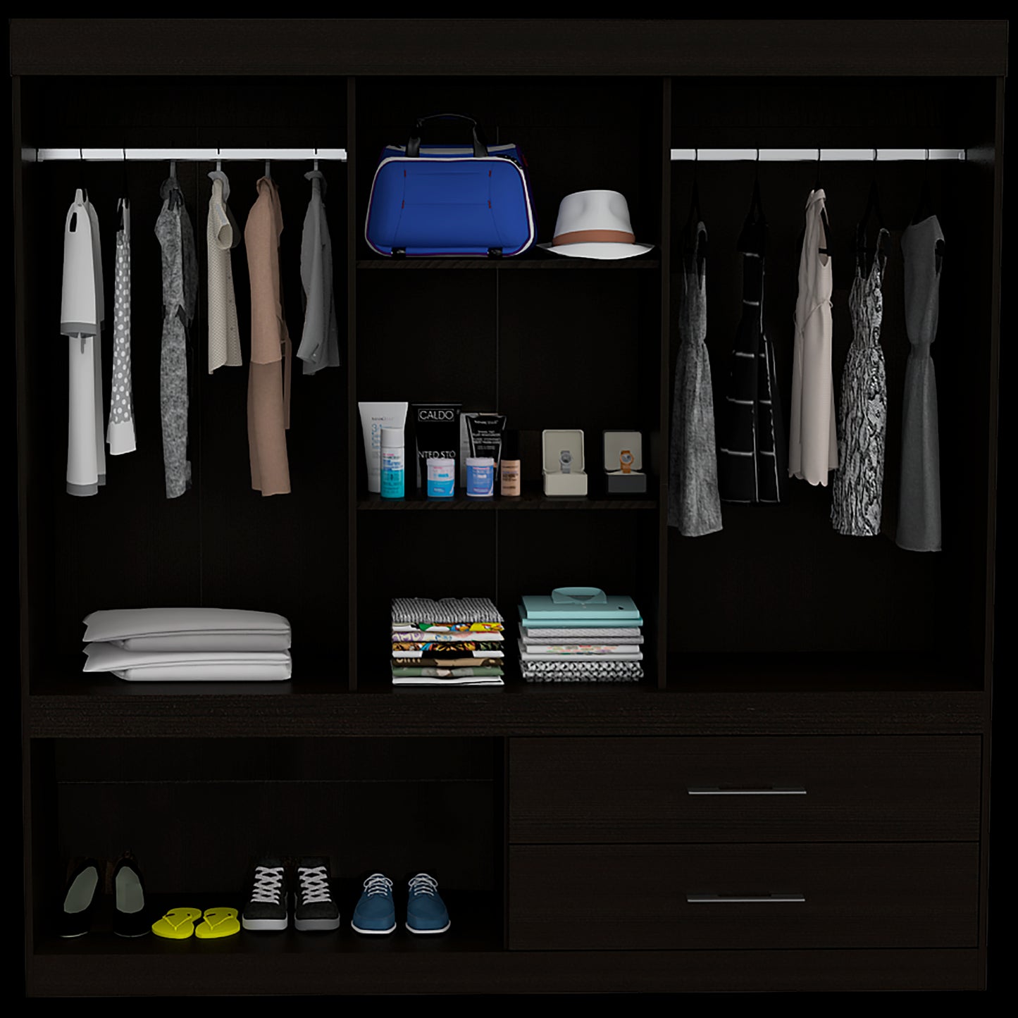 Closet Allegro 180 X 180 X 48 Rta Wengue