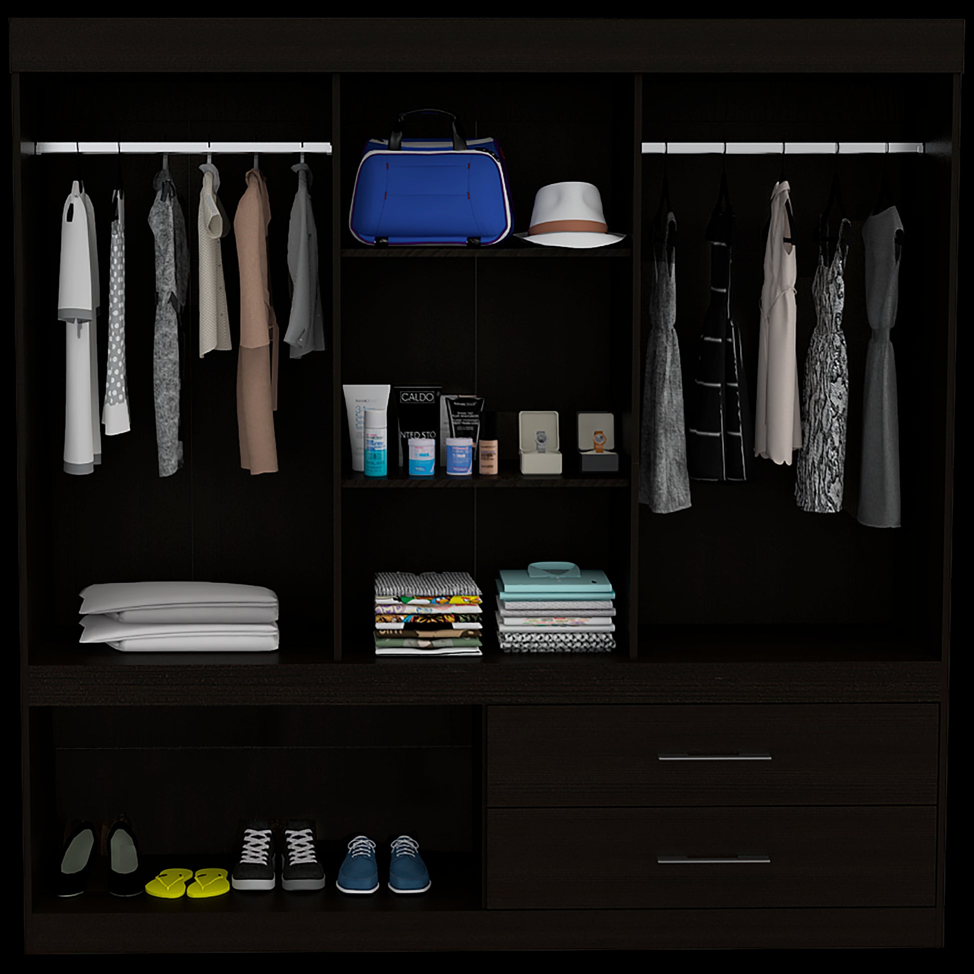 Closet Allegro 180 X 180 X 48 Rta Wengue
