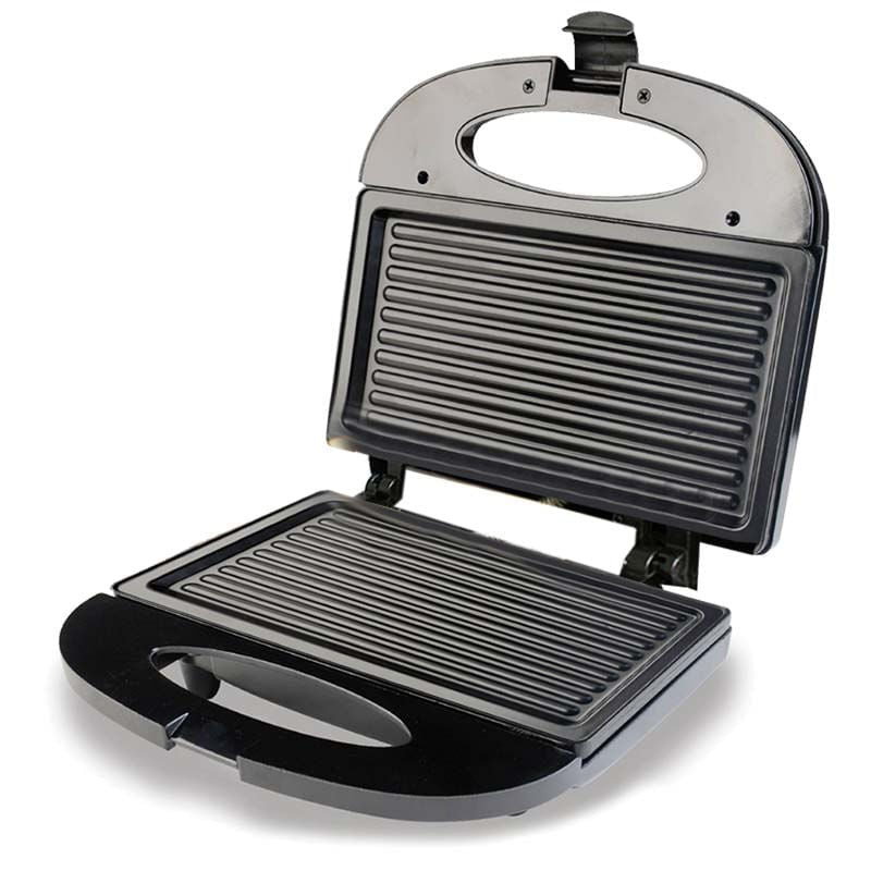 Sanduchera Y Grill Negra Antiadherente Sm117N Home Elements