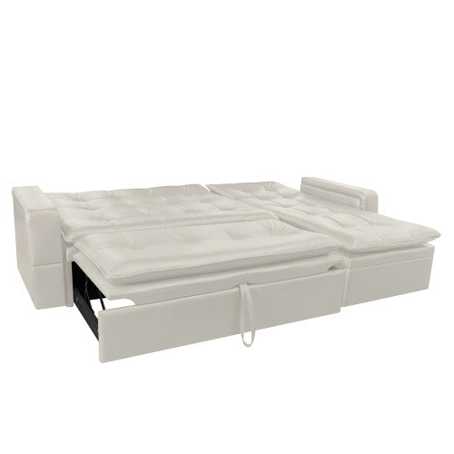 Sofa Cama En L Cuero Sintetico  Ethel