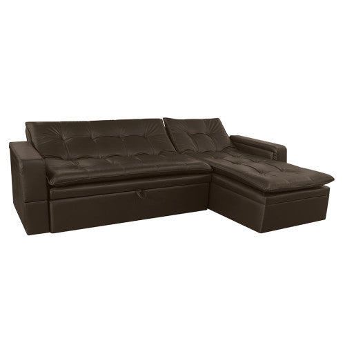 Sofa Cama En L Cuero Sintetico  Ethel