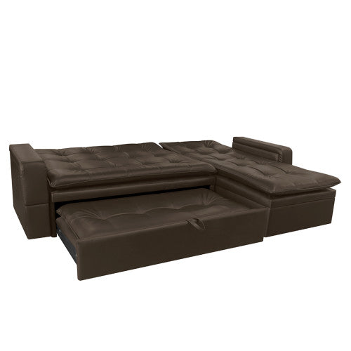 Sofa Cama En L Cuero Sintetico  Ethel
