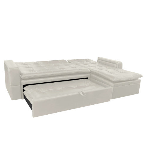 Sofa Cama En L Cuero Sintetico  Ethel