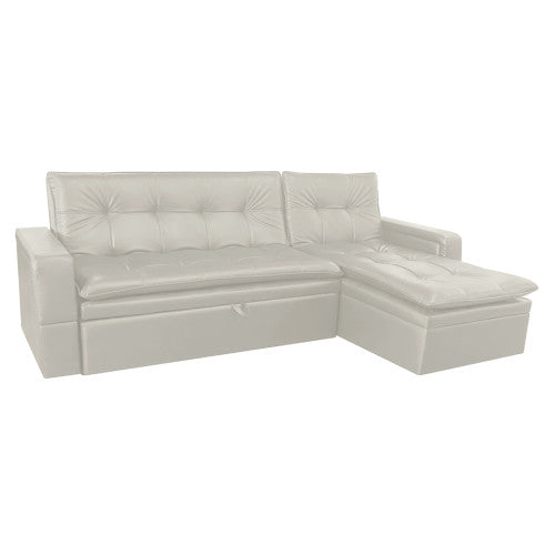 Sofa Cama En L Cuero Sintetico  Ethel
