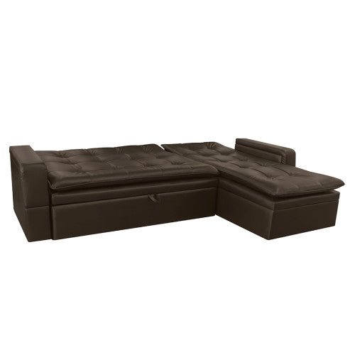 Sofa Cama En L Cuero Sintetico  Ethel