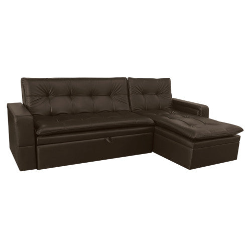 Sofa Cama En L Cuero Sintetico  Ethel