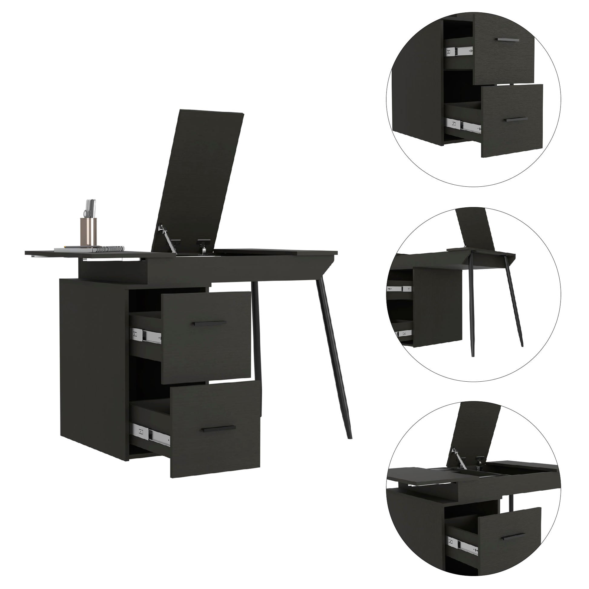 Escritorio Office Conect 90 Funcional Rta Wengue