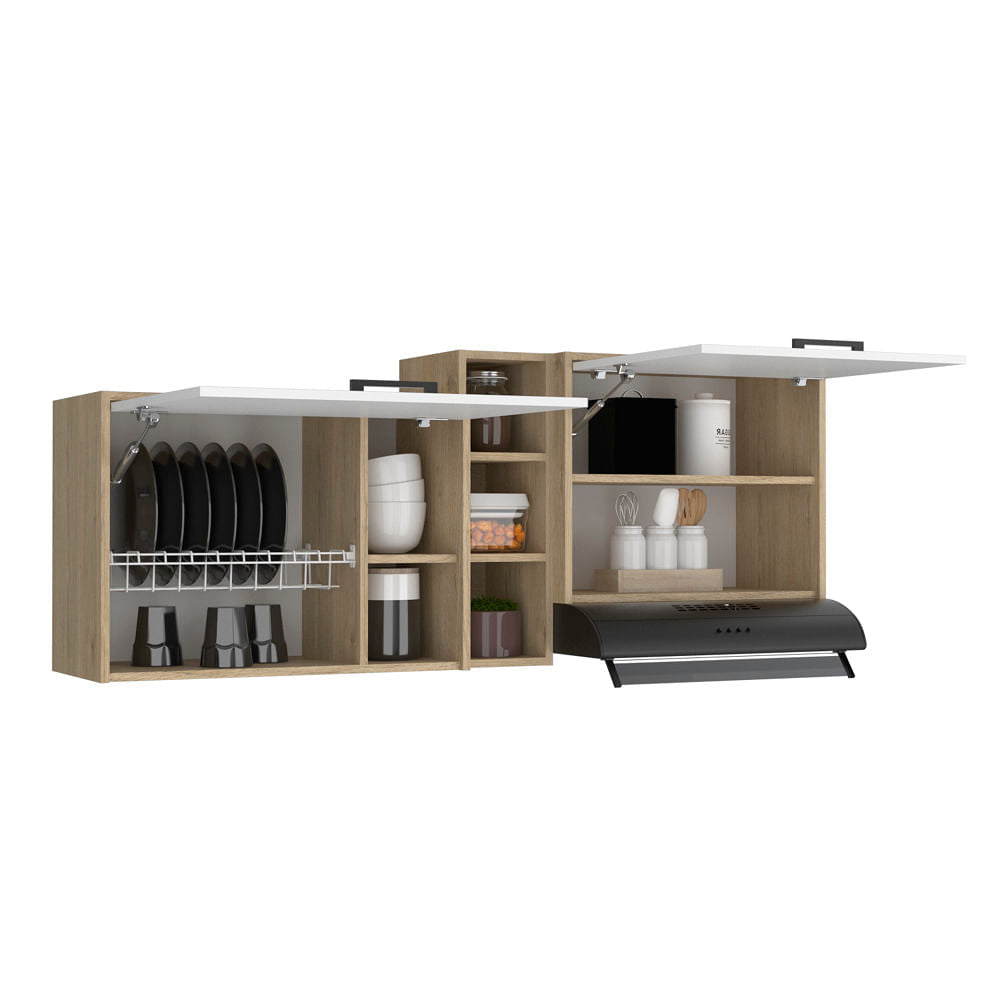 Mueble Superior 150 Belmira Rovere Blanco