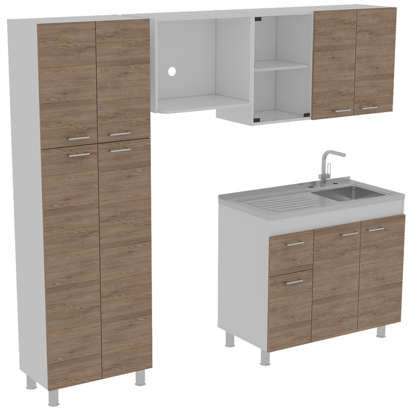 Cocina Completa Ferreti Rta Blanco + Miel
