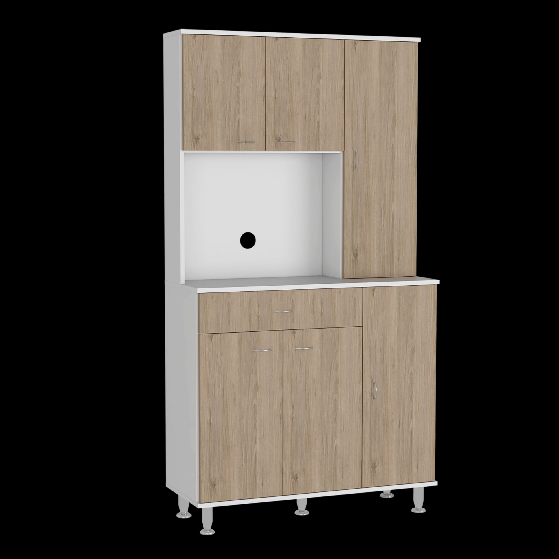 Alacena Della 90 Rta Blanco + Rovere