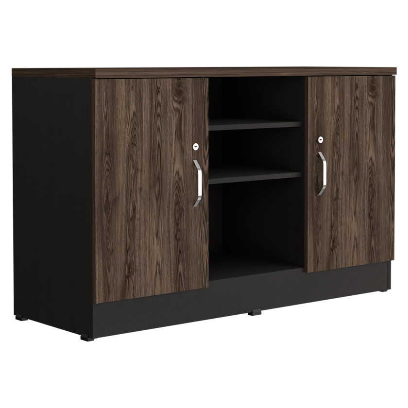 Gabinete Home Office 2 Puertas Rta Wengue + Milan