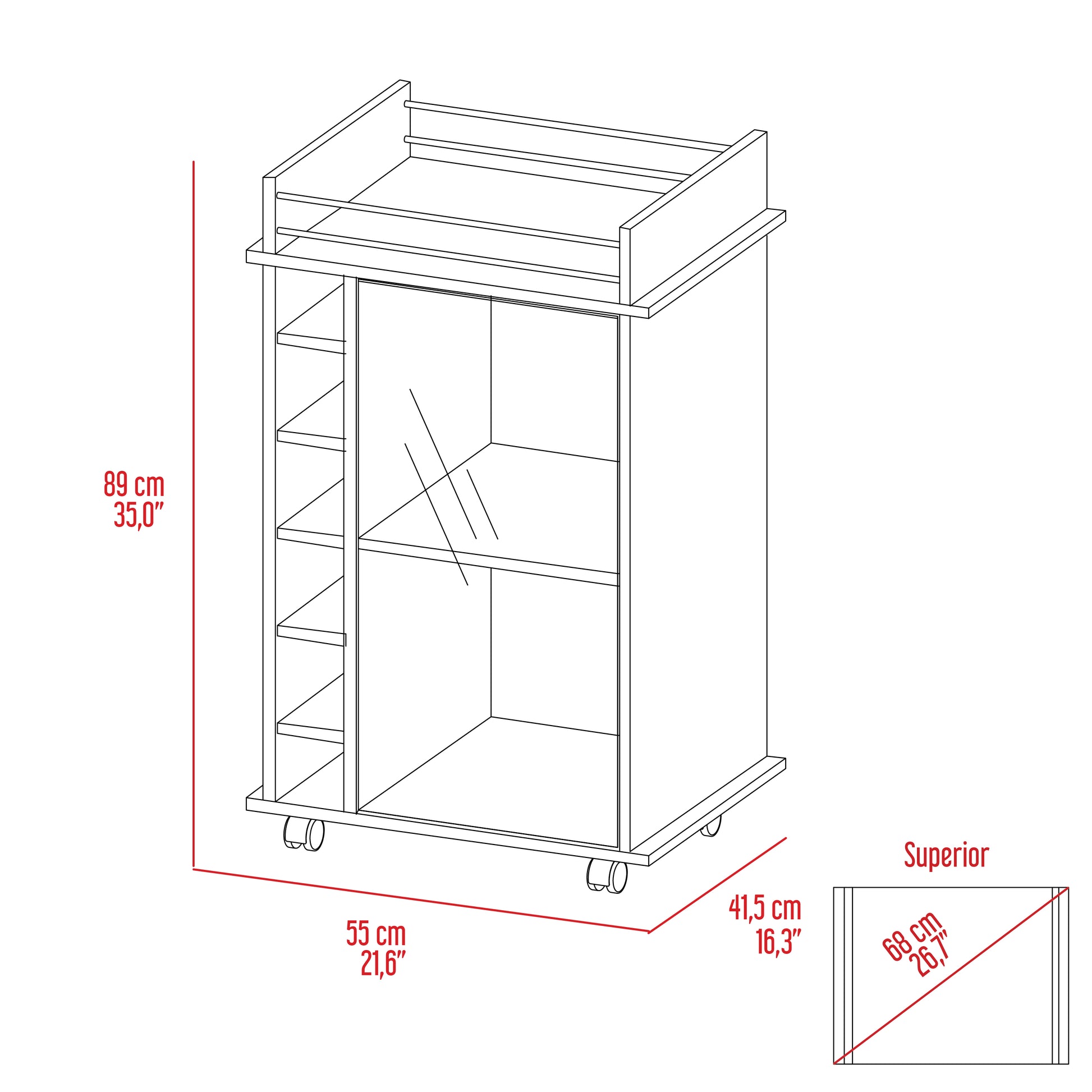 Mueble Bar Dukat Rta Blanco Zf