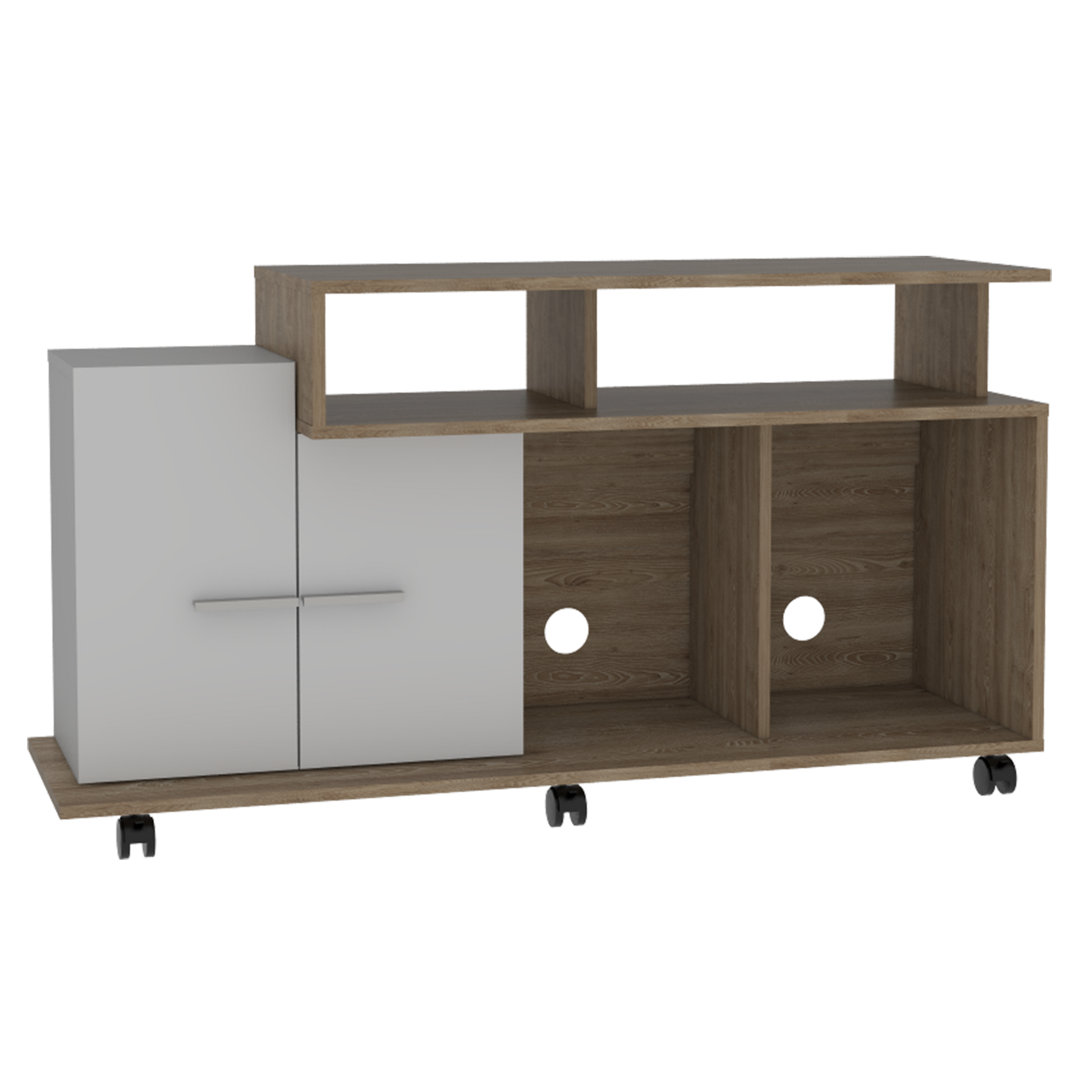 Rack Para Tv Valera  Miel Blanco