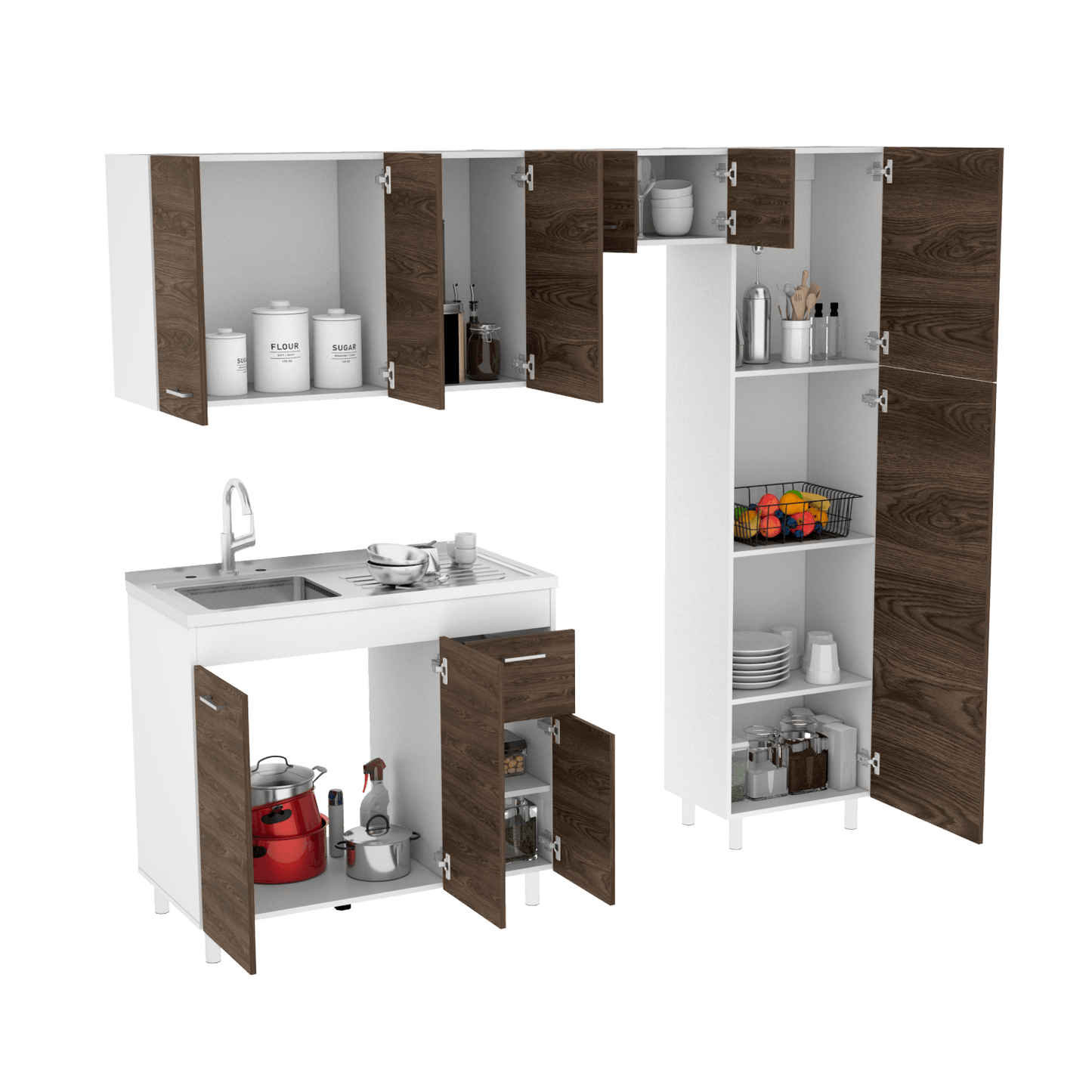 Cocina Completa Volare Rta Blanco + Milan