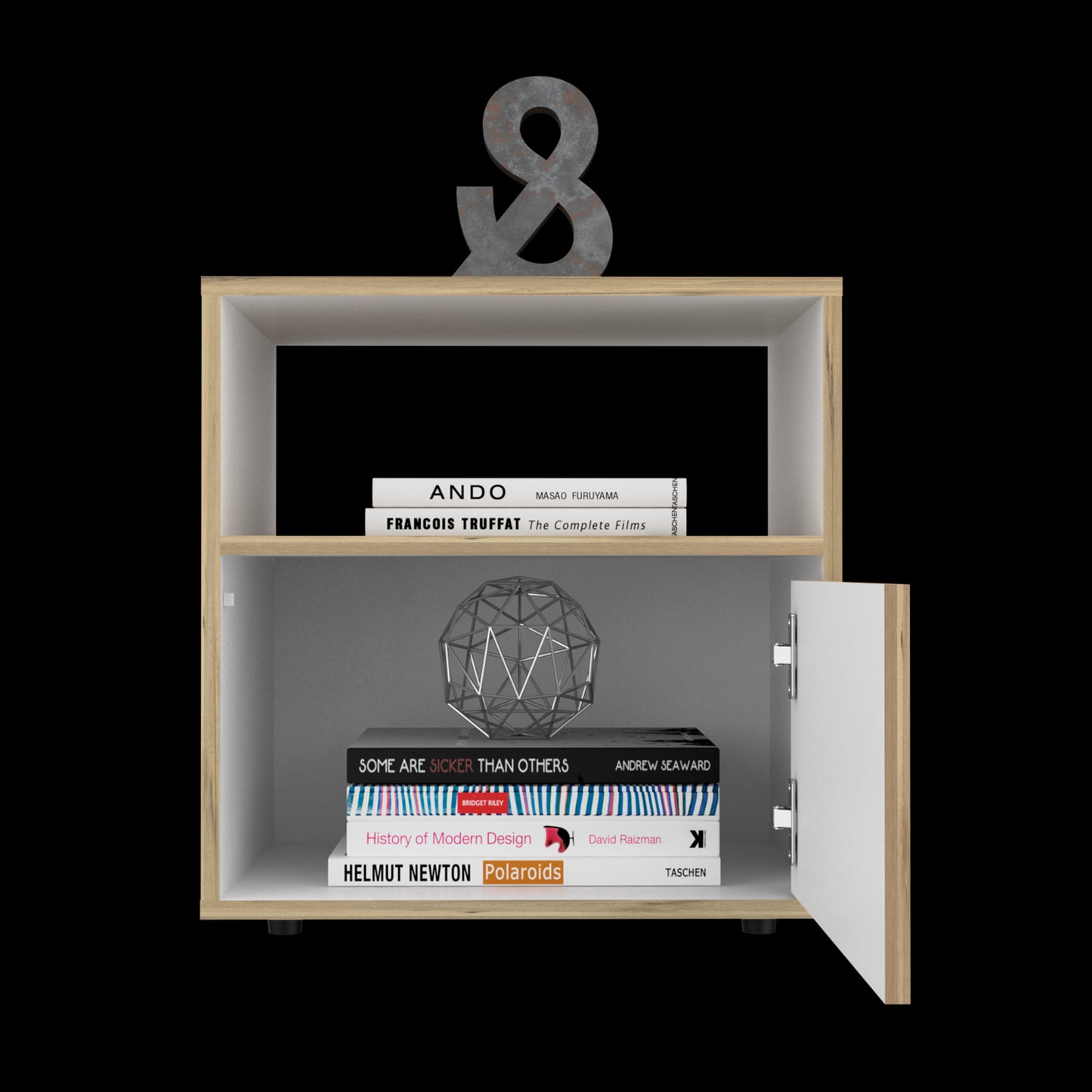 Mesa De Noche Galanto Rta Duna + Blanco