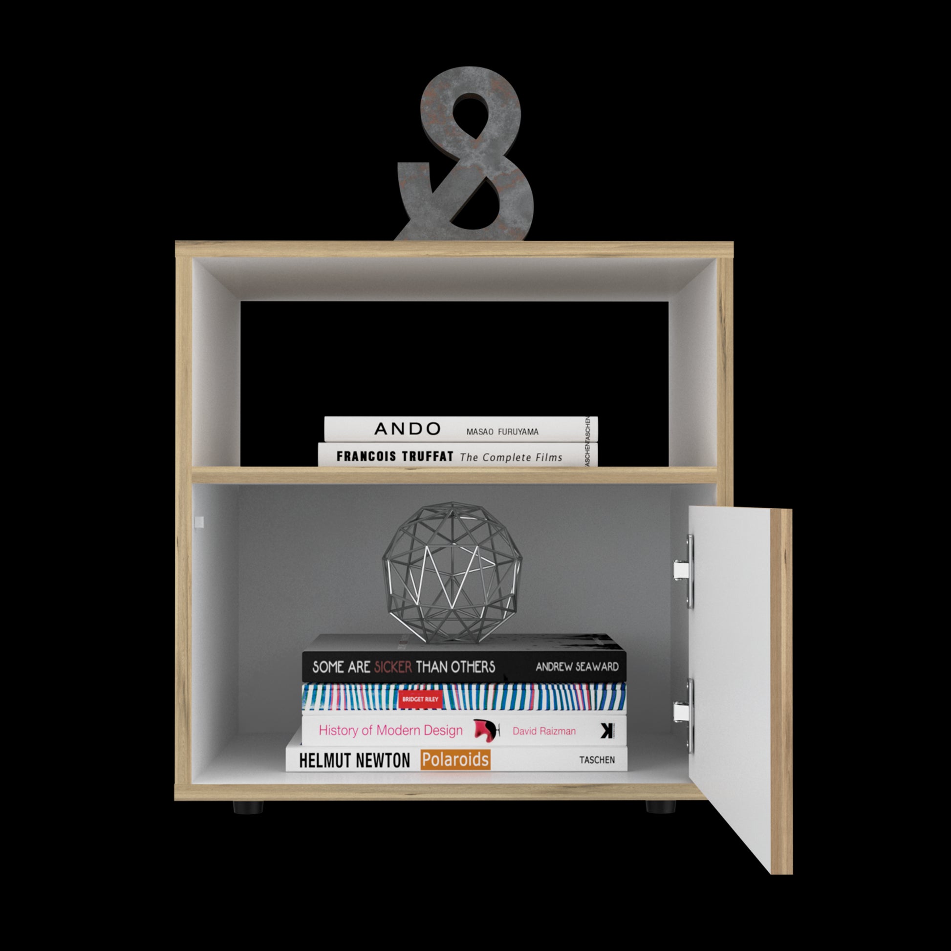 Mesa De Noche Galanto Rta Duna + Blanco