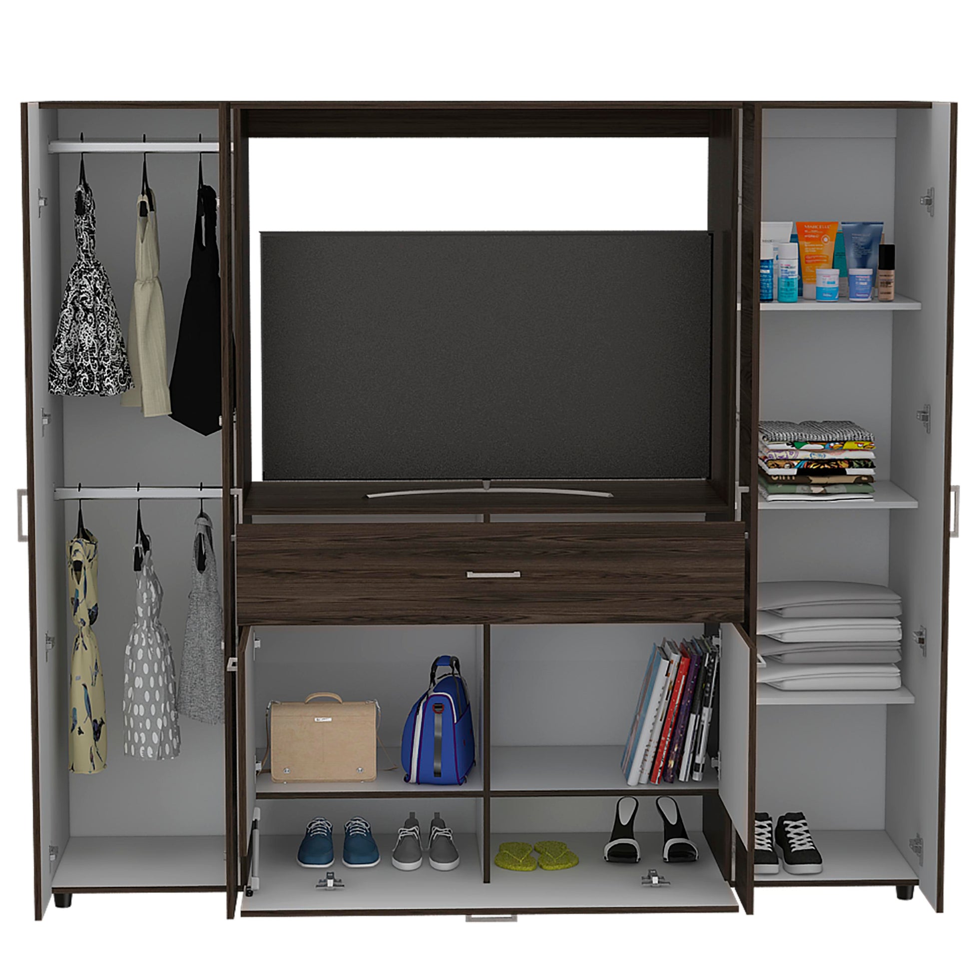 Closet Manila Z New 200 X 180 X 50 Rta Milan + Blanco