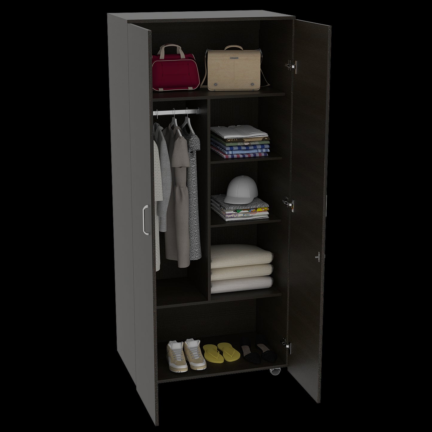 Closet Iko 182 X 80 X 48 Rta Wengue