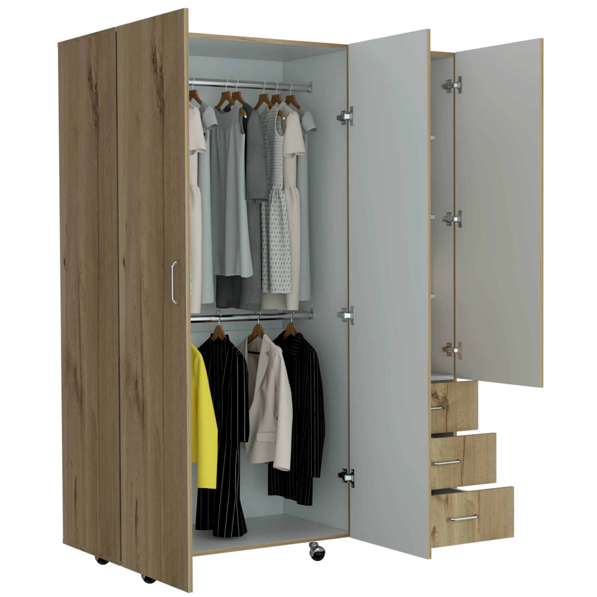 Closet Arizona 183 X 140 X 48 Rta Duna + Blanco
