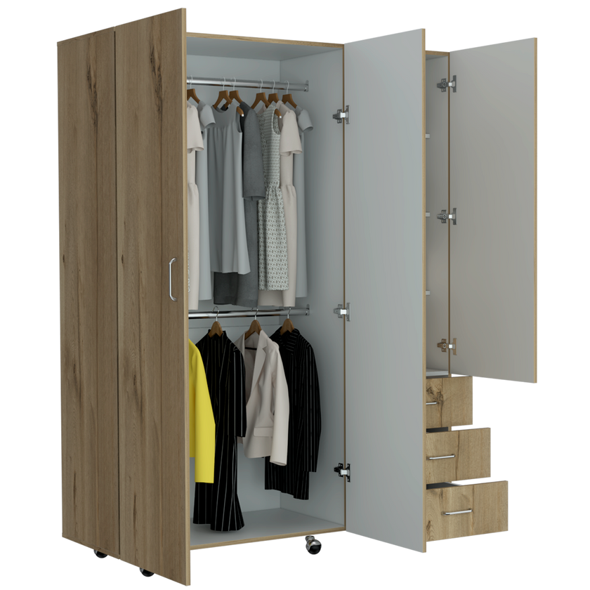Closet Arizona 183 X 140 X 48 Rta Duna + Blanco