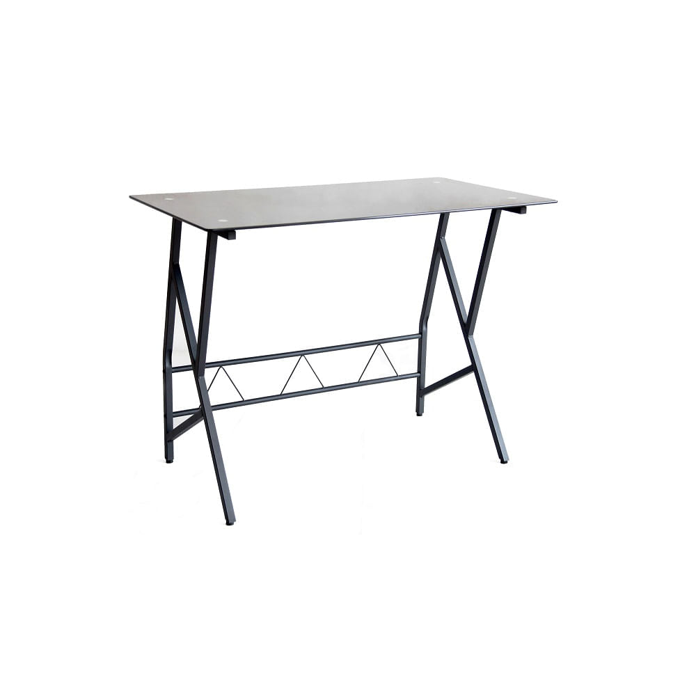 Escritorio Kool Metalvidrio Rta Negro N/A
