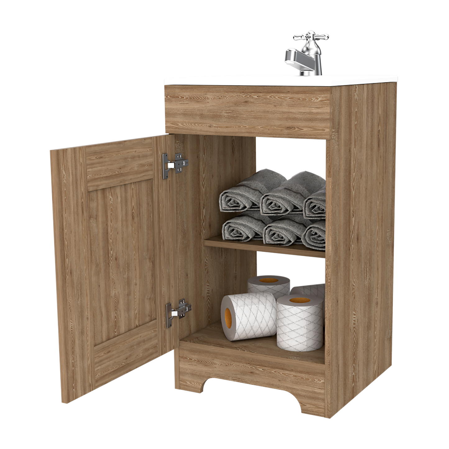 Mueble Para Lavamanos Barcelona 2 Rta Miel N/A