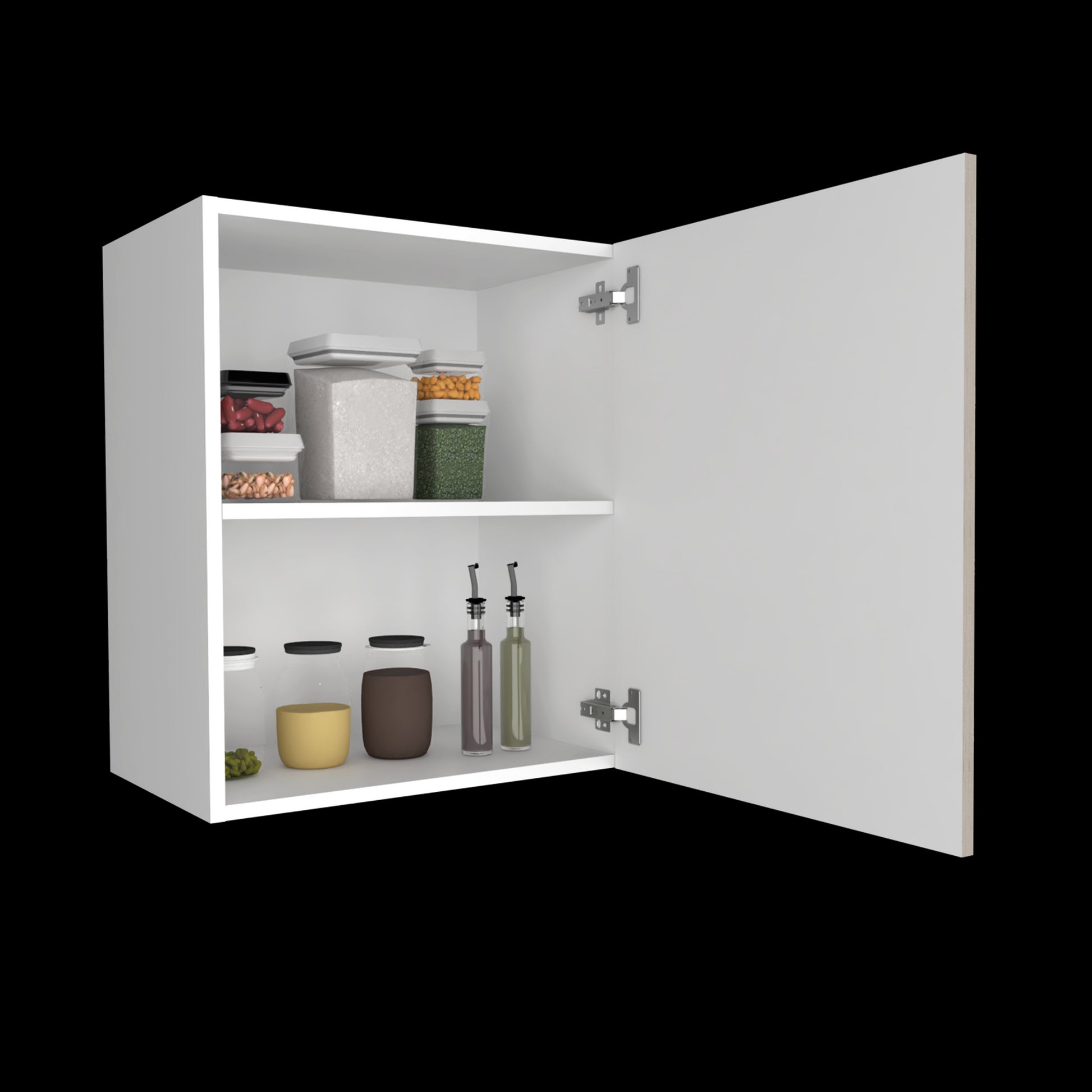 Mueble Aereo Puerta Derecha Manchester Rta Blanco + Bardolino
